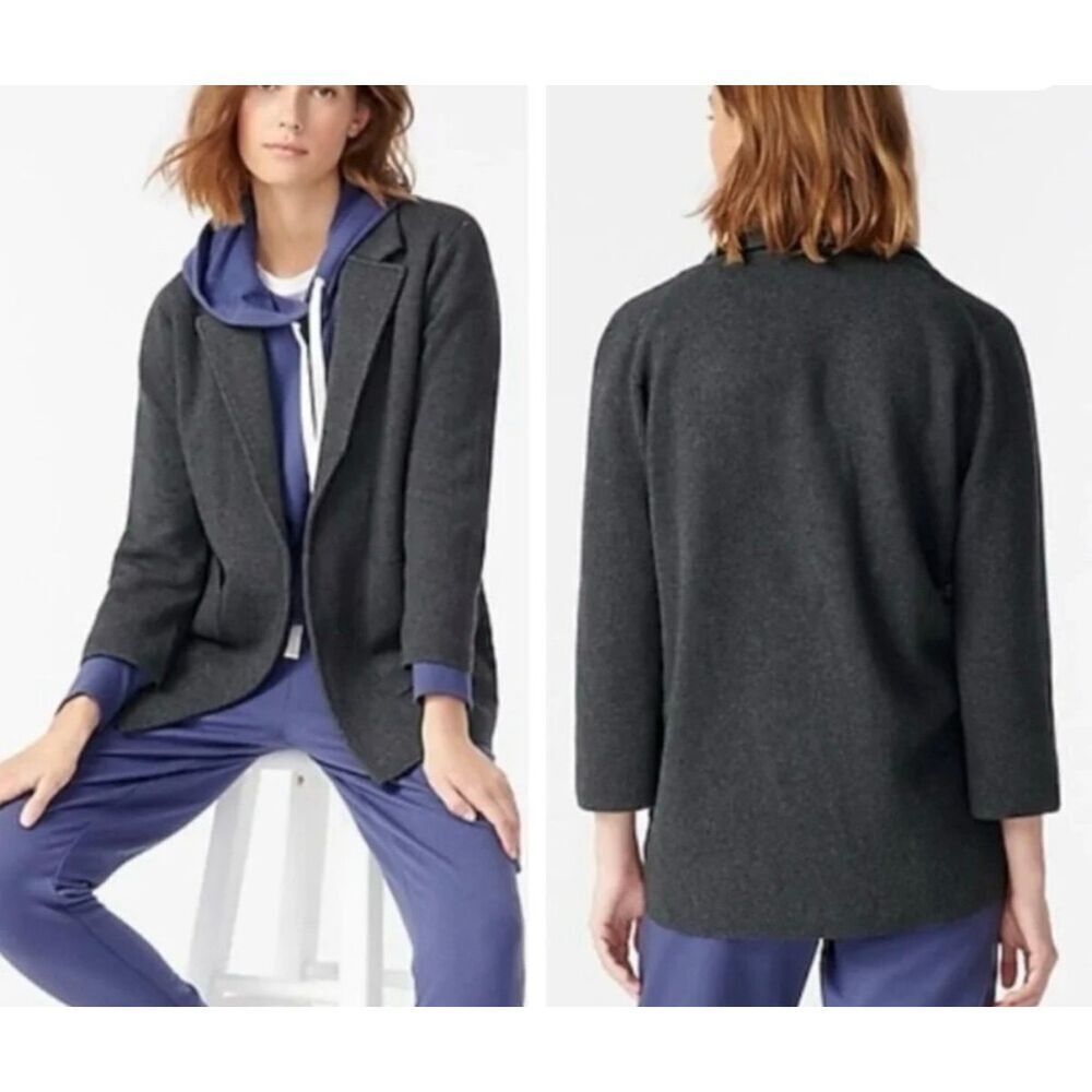 J.Crew Sophie merino wool cotton blend knit blazer jacket Xxs